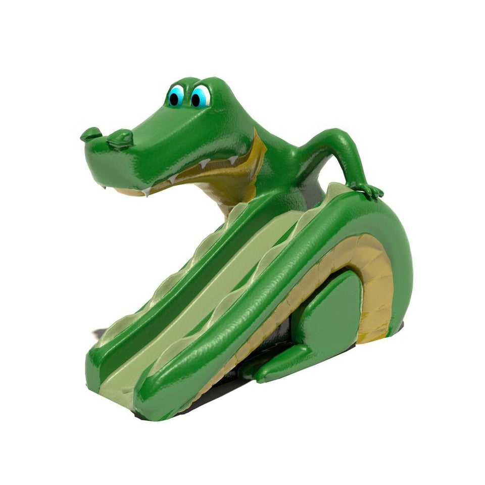 Gilbert Gator aqua slide with optional water effect.